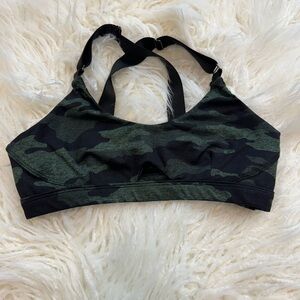 Bombshell Sportswear Army Sports Bra and Shorts (SET)